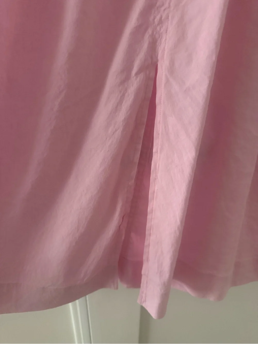 Vince Light Pink Sleeveless Tie-Waist Midi Dress